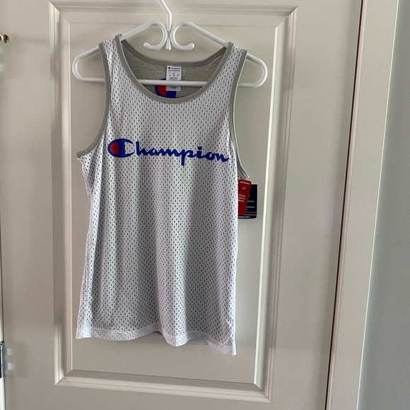 Reversible Mesh Tank, Champion Script Logo - Picture 2 of 5
